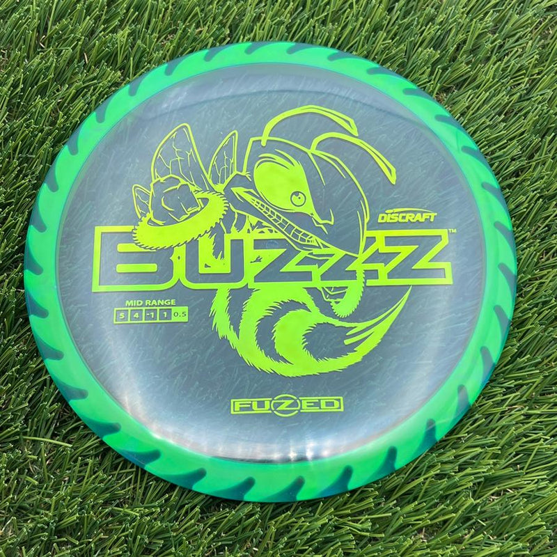 Discraft Elite Z FuZed Line with Saw Pattern Buzzz with Big Bee with Saw Blade - "Buzzzsaw" Stamp- 176.28 Green