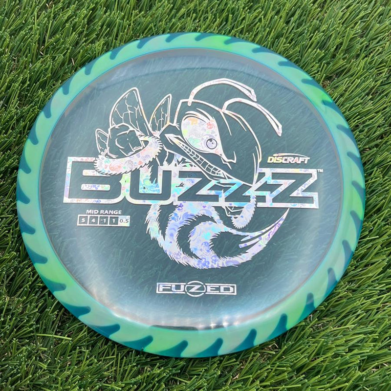 Discraft Elite Z FuZed Line with Saw Pattern Buzzz with Big Bee with Saw Blade - "Buzzzsaw" Stamp- 177.08 Green