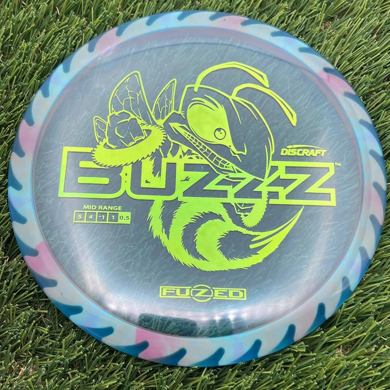 Discraft Elite Z FuZed Line with Saw Pattern Buzzz with Big Bee with Saw Blade - "Buzzzsaw" Stamp- 175.36 Blue