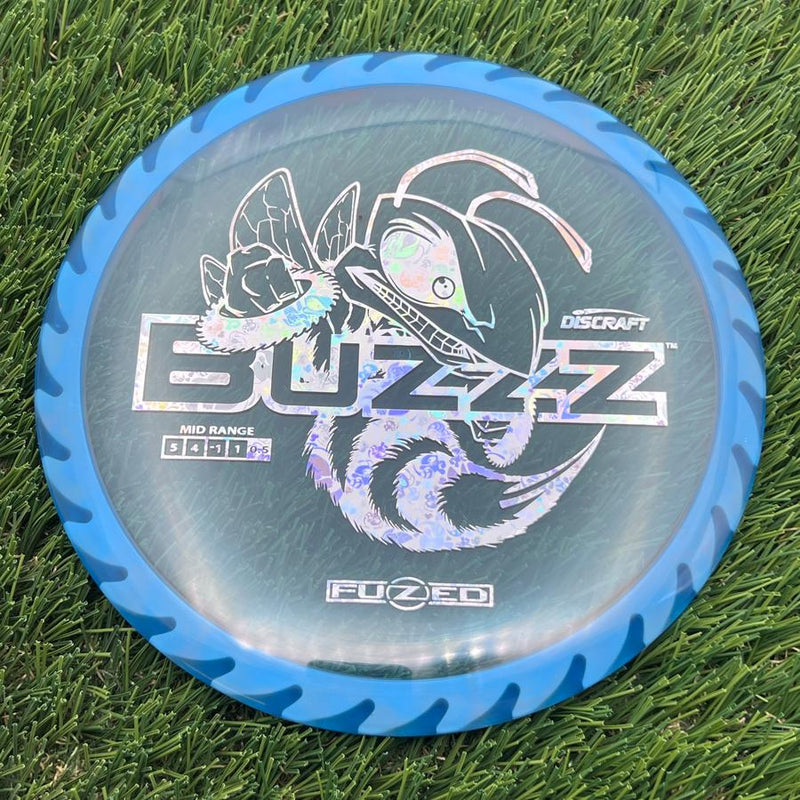 Discraft Elite Z FuZed Line with Saw Pattern Buzzz with Big Bee with Saw Blade - "Buzzzsaw" Stamp- 176.9 Blue