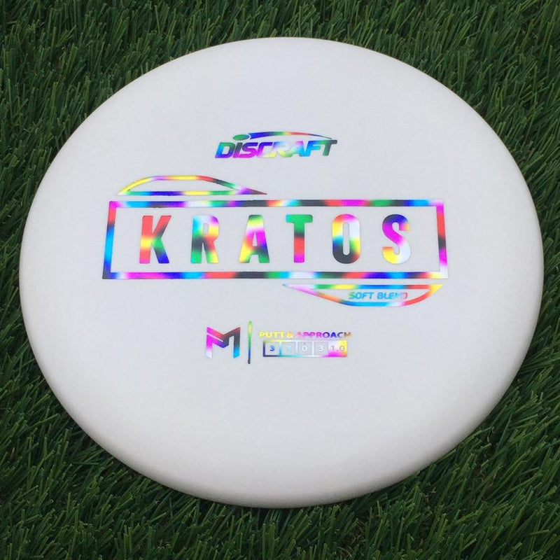 Discraft Putter Line Soft Kratos with PM Logo Stock Stamp Stamp- 174.69 White