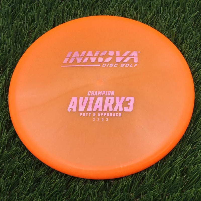 Innova Champion AviarX3 with Burst Logo Stock Stamp- 163 Orange