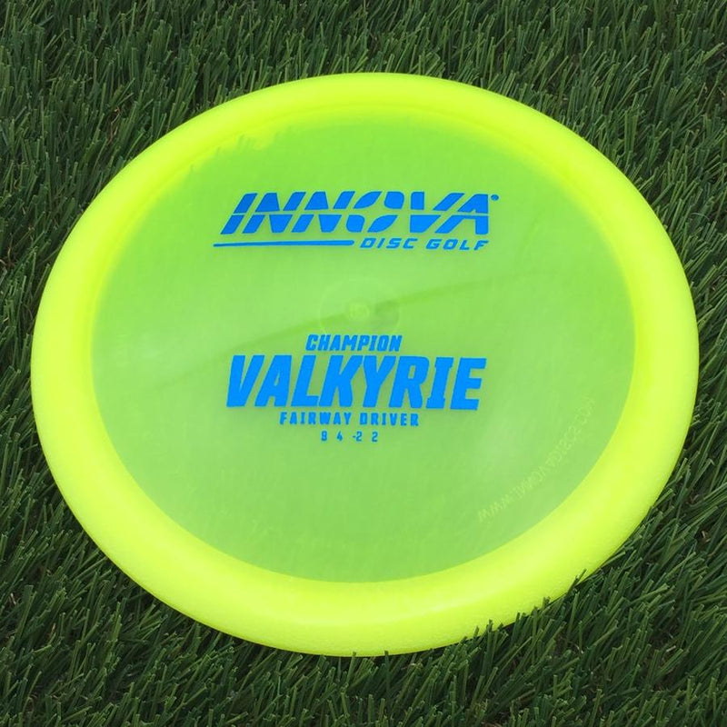 Innova Champion Valkyrie with Burst Logo Stock Stamp- 139 Yellow
