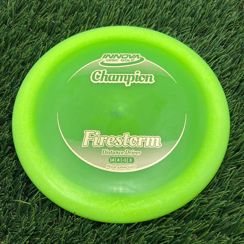 Innova Champion Firestorm with Circle Fade Stock Stamp- 148.06 Green
