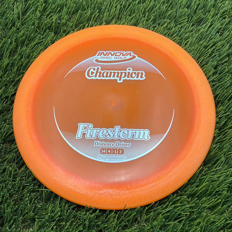Innova Champion Firestorm with Circle Fade Stock Stamp- 157.48 Orange