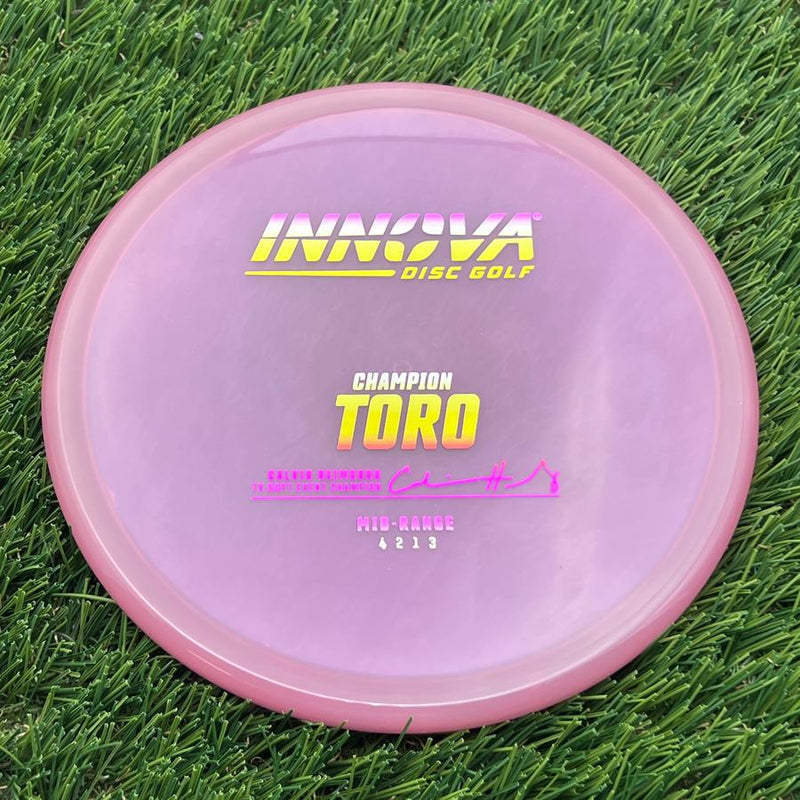 Innova Champion Toro with Calvin Heimburg 7X DGPT Event Champion Stamp- 169.68 Purple