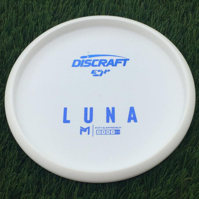 Discraft ESP Luna with Dye Line Blank Top Bottom Stamp- 170.59 White