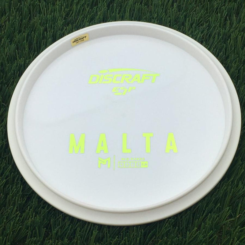 Discraft ESP Malta with Dye Line Blank Top Bottom Stamp- 171.13 White