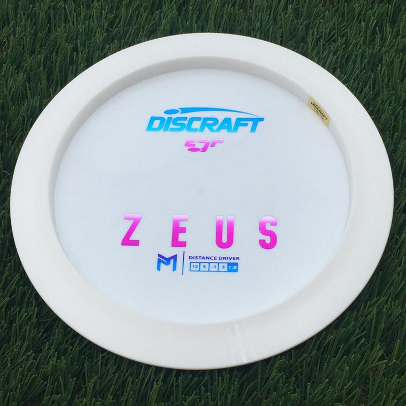 Discraft ESP Zeus with Dye Line Blank Top Bottom Stamp- 173.64 White