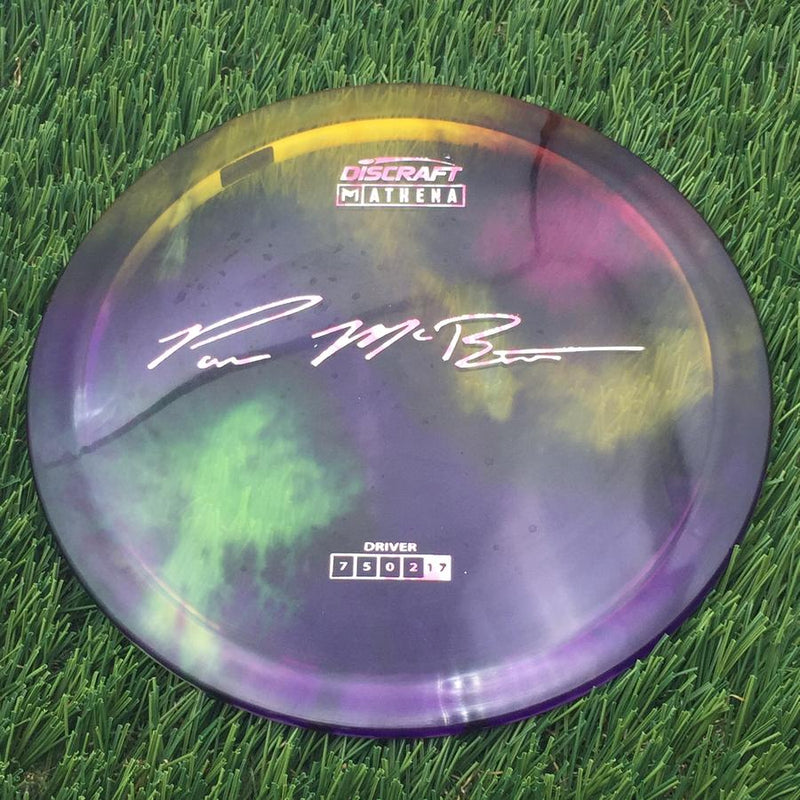Discraft Elite Z Fly-Dyed Athena with Paul McBeth Large Signature Stamp- 172.7 Dyed