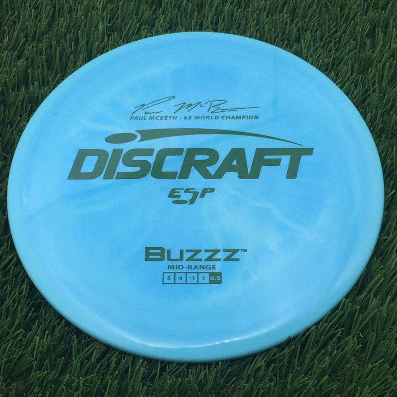 Discraft ESP Buzzz with Paul McBeth - 6x World Champion Signature Stamp- 176.6 Blue