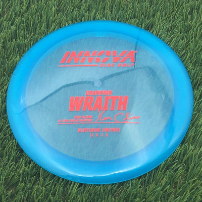 Innova Champion Wraith with Ken Climo 12 Time World Champion Burst Logo Stamp- 172.38 Blue