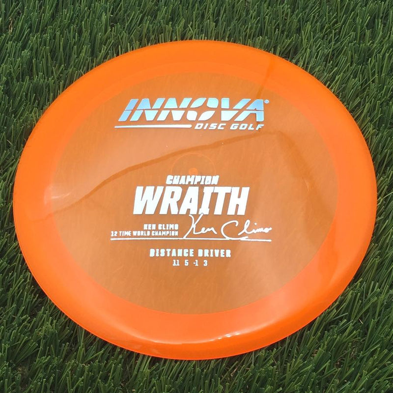 Innova Champion Wraith with Ken Climo 12 Time World Champion Burst Logo Stamp- 168.07 Orange