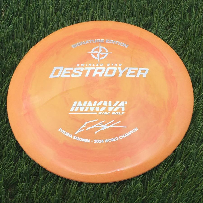 Innova Swirled Star Destroyer with Eveliina Salonen - 2024 World Champion Signature Edition Stamp- 169.75 Orange