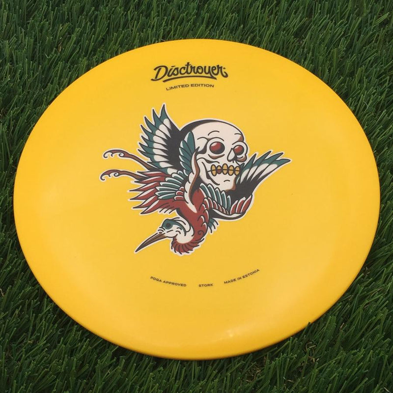 Disctroyer A-Hard Stork / Toonekurg FD-8 with Colored Tattoo - Limited Edition Stamp- 173 Yellow