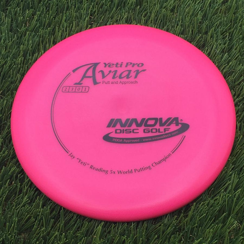 Innova Pro Yeti Aviar with Jay Yeti Reading 5x World Putting Champion Stamp- 152.92 Pink