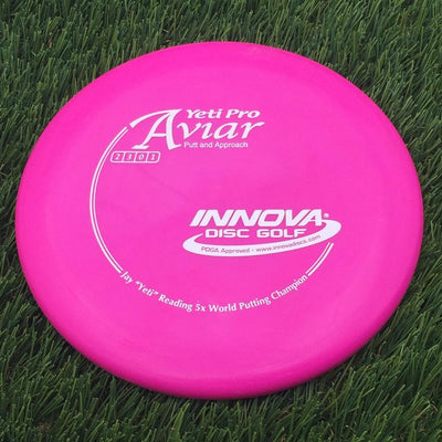 Innova Pro Yeti Aviar with Jay Yeti Reading 5x World Putting Champion Stamp- 157.15 Pink