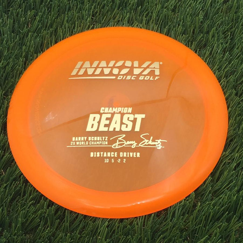 Innova Champion Beast with Burst Logo Barry Schultz 2X World Champion Stamp- 174.34 Orange