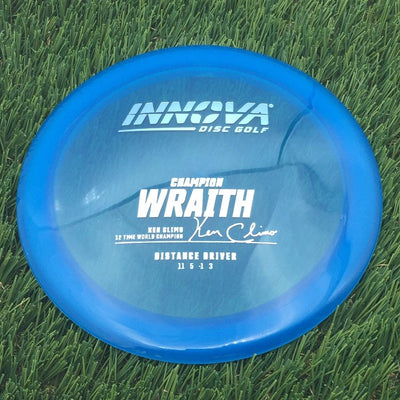 Innova Champion Wraith with Ken Climo 12 Time World Champion Burst Logo Stamp- 169.71 Blue