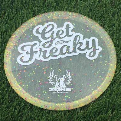 Discraft Elite Z FLX Confetti Zone with Get Freaky Dark Horse Brodie Smith Stamp- 174 Orange