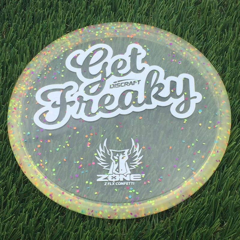 Discraft Elite Z FLX Confetti Zone with Get Freaky Dark Horse Brodie Smith Stamp- 174 Orange