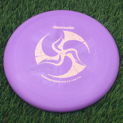 Discmania Italian D-Line Flex 2 P2x with Gannon Buhr Signature Series x Huk Lab Collaboration Stamp- 175.76 Purple
