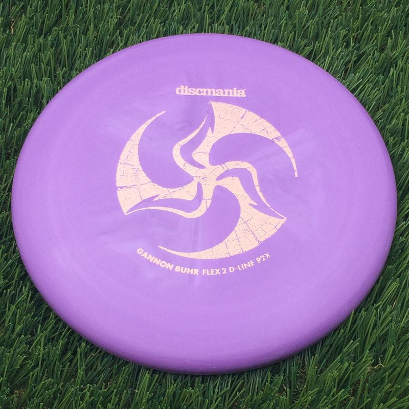 Discmania Italian D-Line Flex 2 P2x with Gannon Buhr Signature Series x Huk Lab Collaboration Stamp- 175.76 Purple