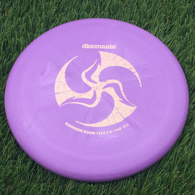 Discmania Italian D-Line Flex 2 P2x with Gannon Buhr Signature Series x Huk Lab Collaboration Stamp- 179.93 Purple