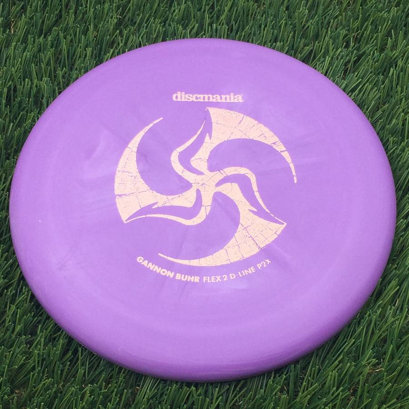 Discmania Italian D-Line Flex 2 P2x with Gannon Buhr Signature Series x Huk Lab Collaboration Stamp- 179.93 Purple