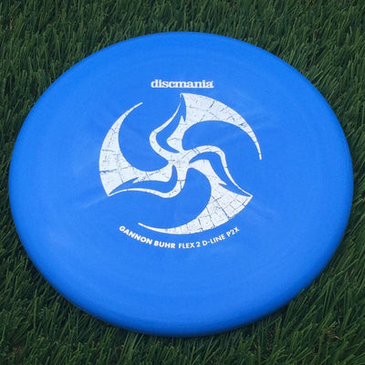Discmania Italian D-Line Flex 2 P2x with Gannon Buhr Signature Series x Huk Lab Collaboration Stamp- 175.11 Blue