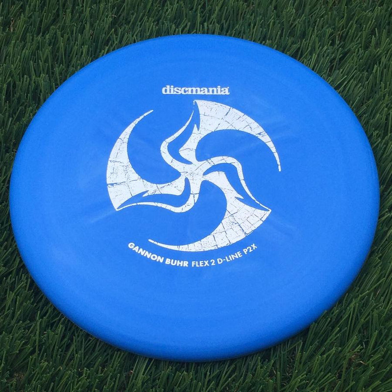 Discmania Italian D-Line Flex 2 P2x with Gannon Buhr Signature Series x Huk Lab Collaboration Stamp- 175.11 Blue