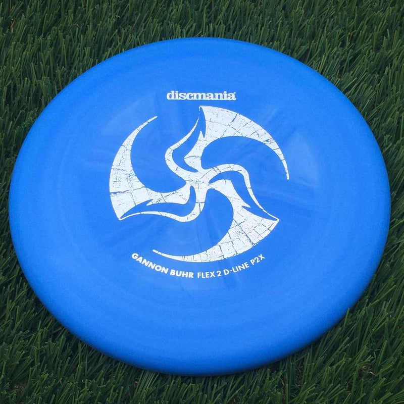 Discmania Italian D-Line Flex 2 P2x with Gannon Buhr Signature Series x Huk Lab Collaboration Stamp- 174.99 Blue
