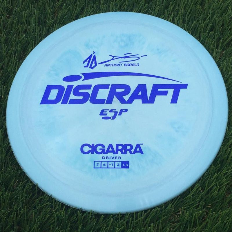 Discraft ESP Cigarra with Anthony Barela Signature - AB Stamp- 174.8 Blue