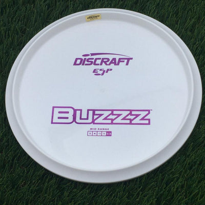 Discraft ESP Buzzz with Dye Line Blank Top Bottom Stamp- 172.77 White
