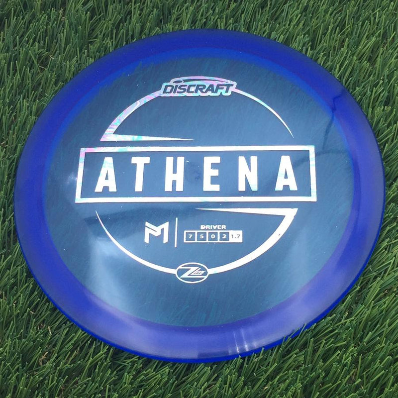 Discraft Elite Z Lite Athena with PM Logo Stock Stamp Stamp- 159.56 Blue