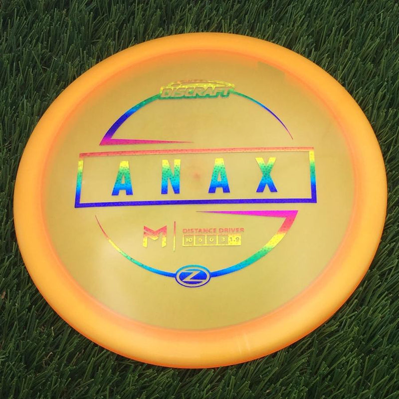 Discraft Elite Z Anax with PM Logo Stock Stamp Stamp- 172.46 Orange