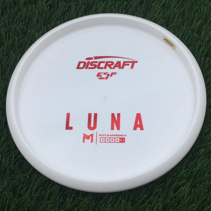 Discraft ESP Luna with Dye Line Blank Top Bottom Stamp- 174.75 White