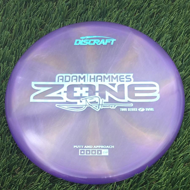 Discraft Elite Z Swirl Zone with Adam Hammes 2025 Tour Series Stamp- 176.34 Purple