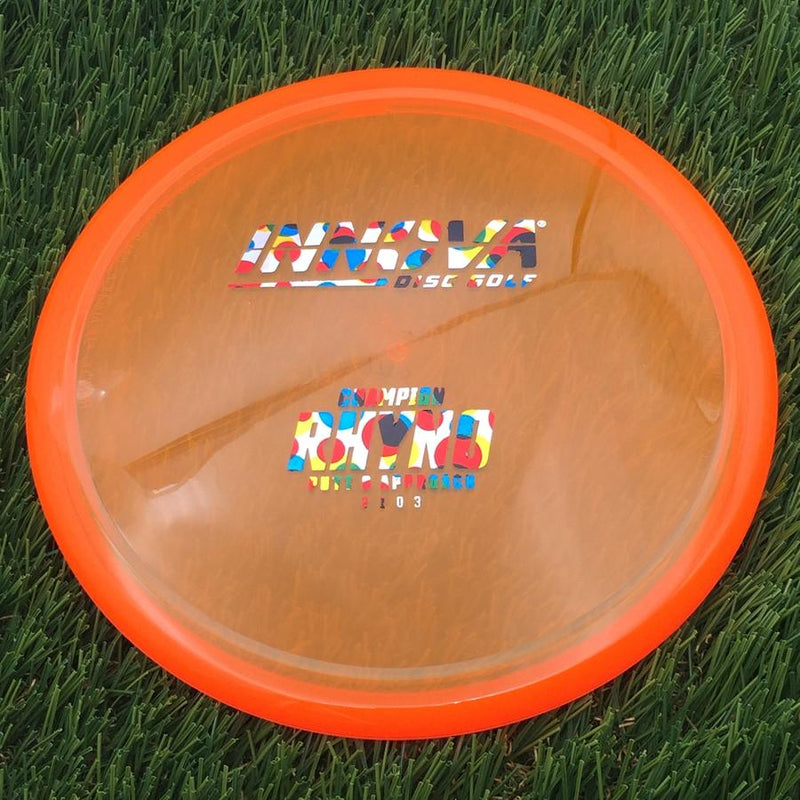 Innova Champion Rhyno with Burst Logo Stock Stamp- 174.67 Orange