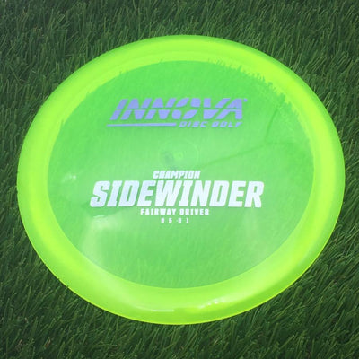 Innova Champion Sidewinder with Burst Logo Stock Stamp- 157.73 Yellow