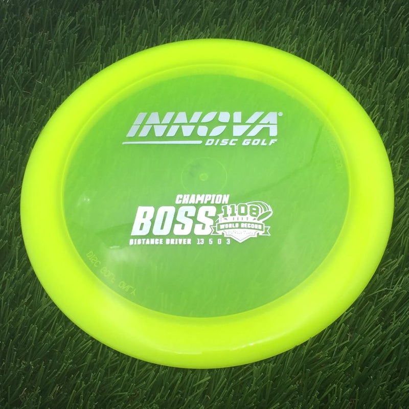 Innova Champion Boss with Burst Logo Stock 1108 Feet World Record Stamp- 165.12 Yellow