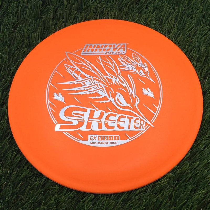 Innova DX Skeeter with Burst Logo Stock Character Stamp- 174.05 Orange
