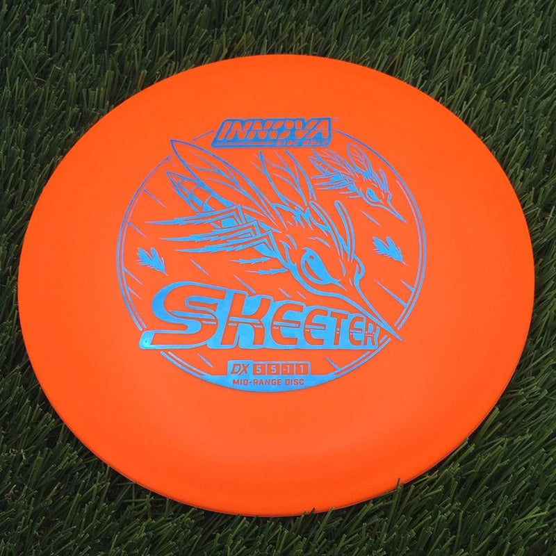 Innova DX Skeeter with Burst Logo Stock Character Stamp- 164.09 Orange