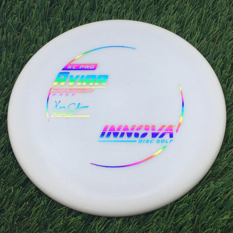 Innova Pro KC Aviar with Ken Climo 12 Time World Champion Burst Logo Stamp- 147.15 White