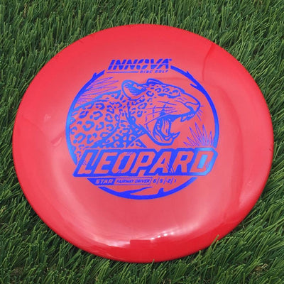 Innova Star Leopard with Burst Logo Stock Stamp- 154.06 Red