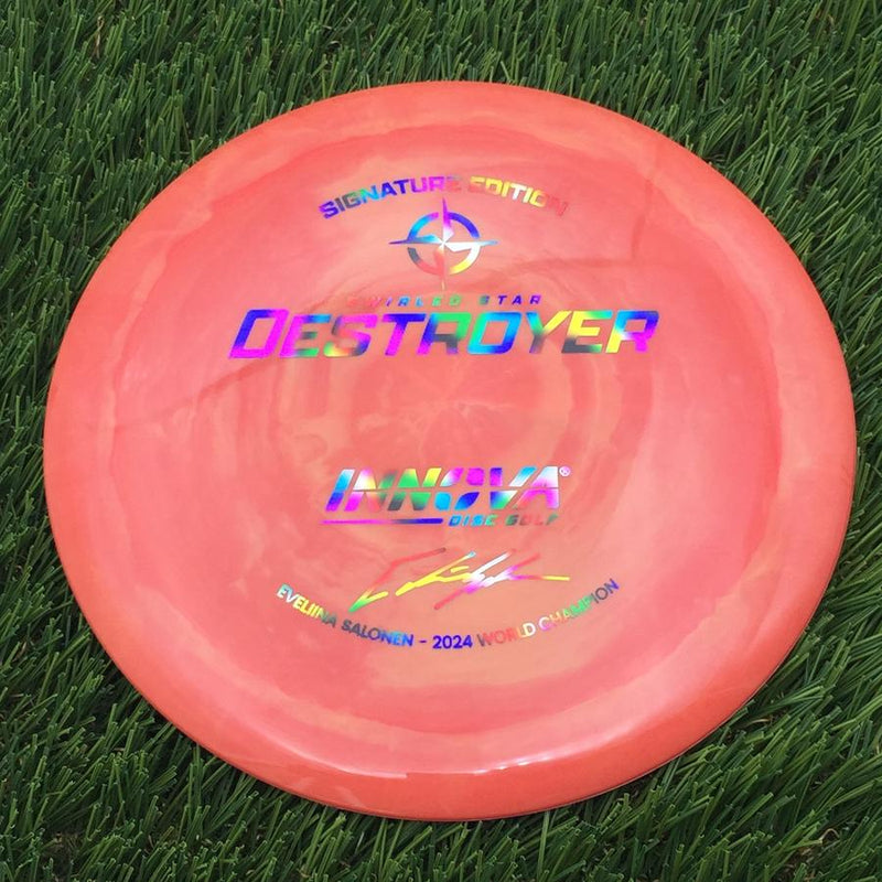 Innova Swirled Star Destroyer with Eveliina Salonen - 2024 World Champion Signature Edition Stamp- 173.97 Orange