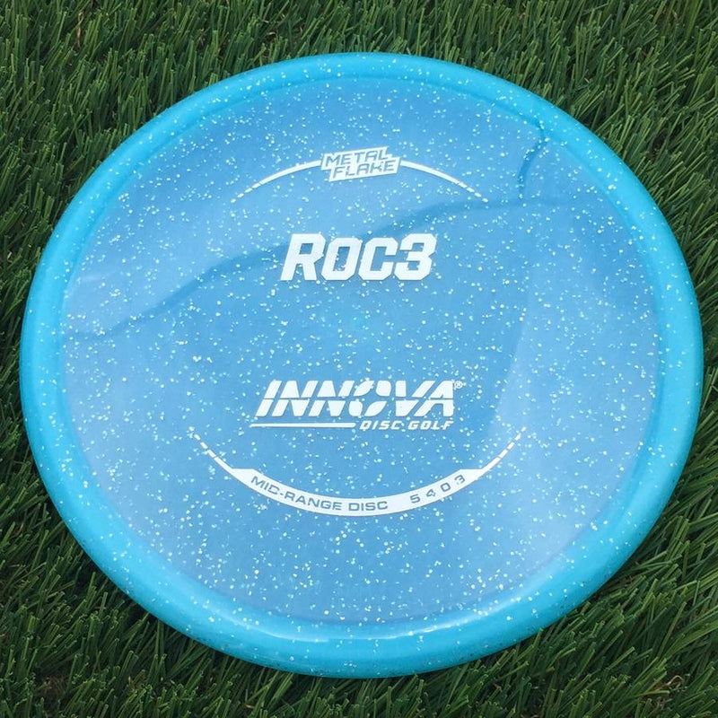 Innova Champion Metal Flake Roc3 with Burst Logo Stock Stamp- 179.46 Blue