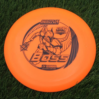 Innova DX Boss with 1108 Feet World Record Distance Model Stamp- 163 Orange
