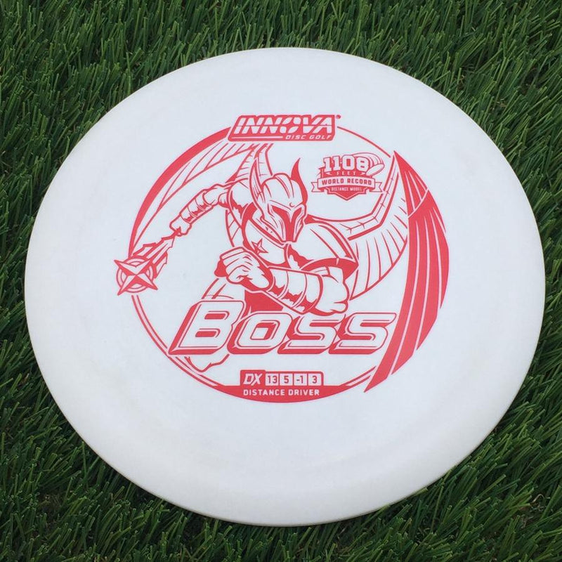 Innova DX Boss with 1108 Feet World Record Distance Model Stamp- 169 White
