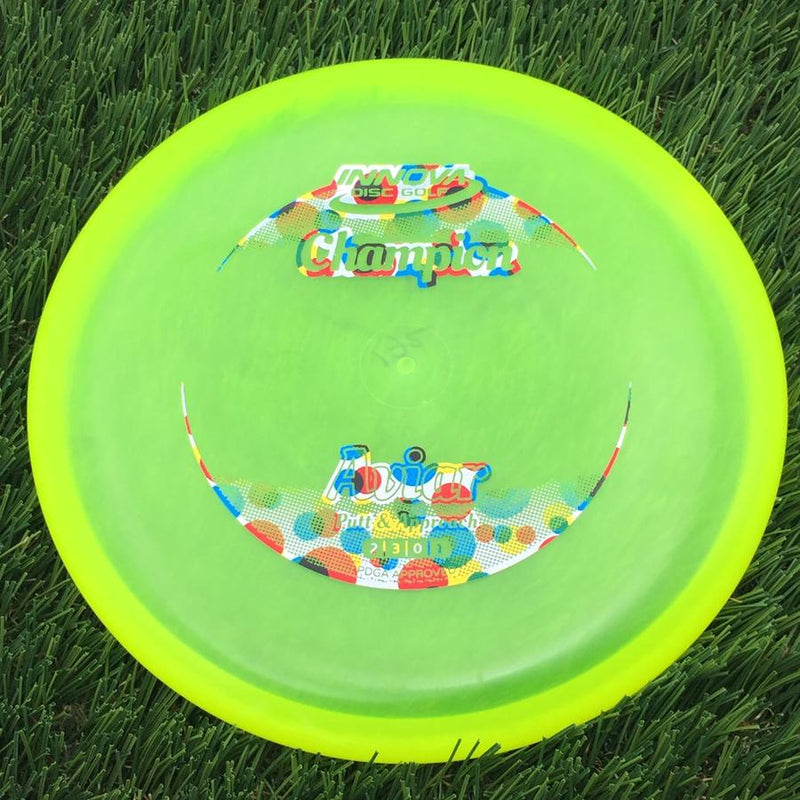 Innova Champion Aviar Putter with Circle Fade Stock Stamp- 172 Yellow